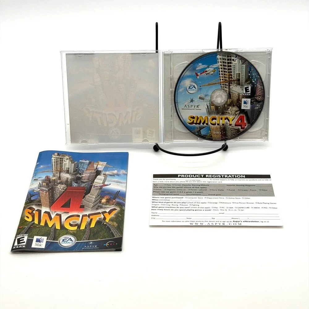 SimCity 4 Mac‎ CD-ROM Big Box EA Games Aspyr Maxis Classic PC Big Box